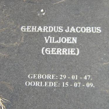 VILJOEN Gerhardus Jacobus 1947-2009