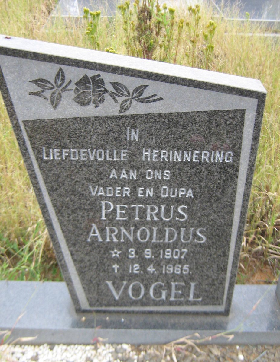 VOGEL Petrus Arnoldus 1907-1965