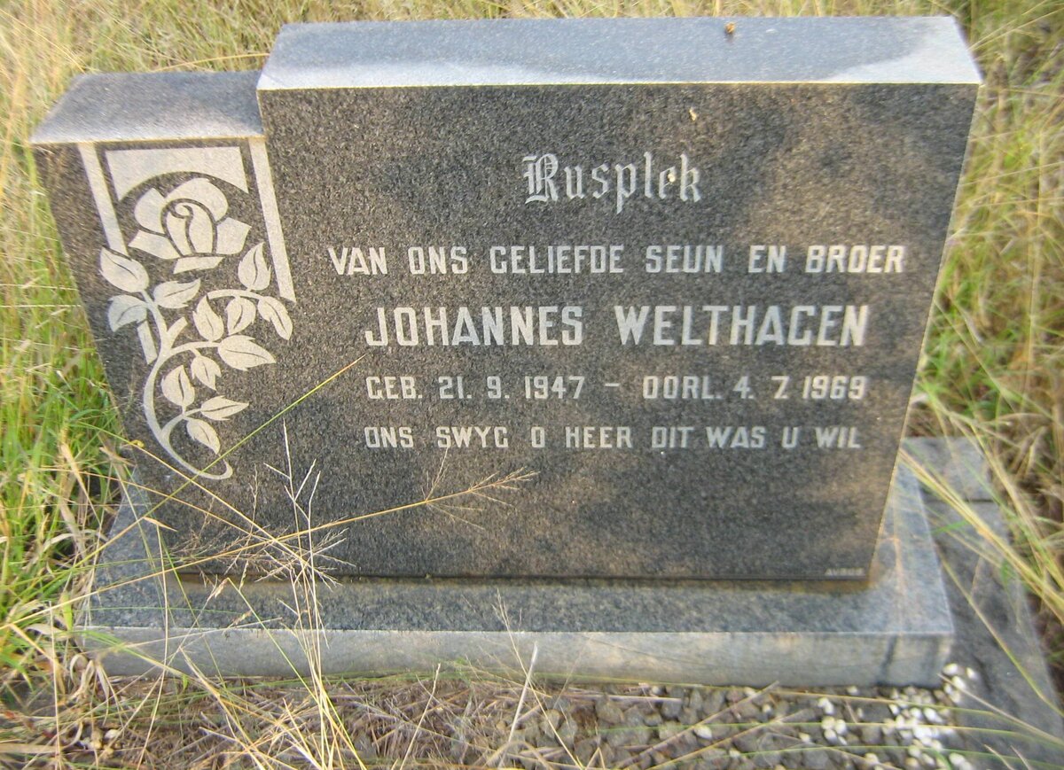 WELTHAGEN Johannes 1947-1969