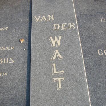 WALT Sarel Jacobus, van der 1914-1974 &amp; Cornelia Aletta LABUSCHAGNE 1917-2001