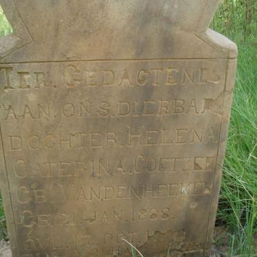 COETZEE Helena Caterina nee VAN DEN HEEVER 1888-1928