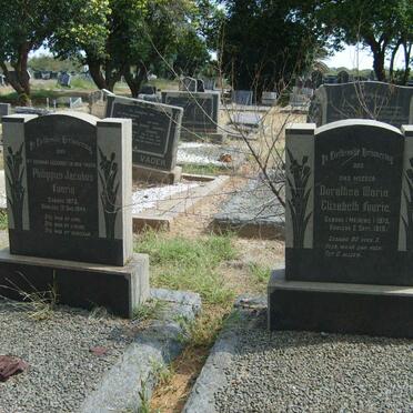 FOURIE Philippus Jacobus 1873-1944 &amp; Dorathea Maria Elizabeth MEIRING 1875-1918