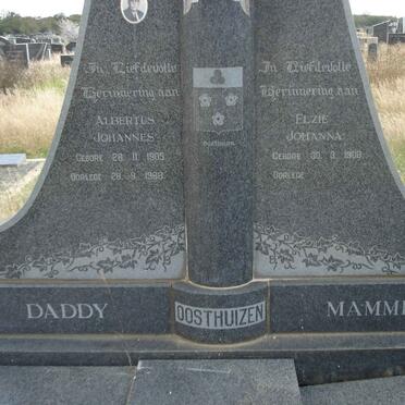 OOSTHUIZEN Albertus Johannes 1905-1968 &amp; Elsie Johanna 1908-
