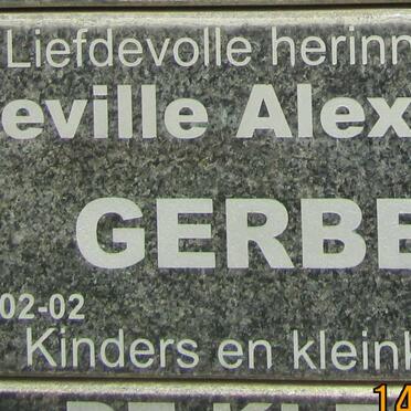 GERBER Neville Alexander 1939-2007