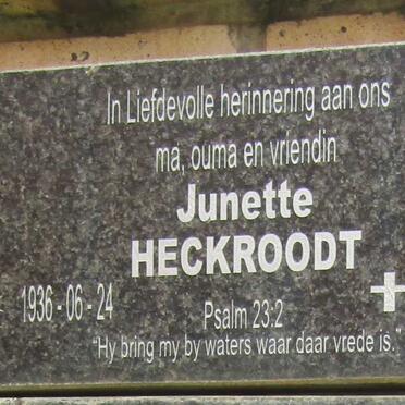 HECKROODT Junette 1936-2008