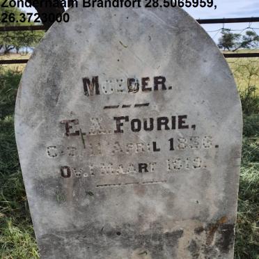 Free State, BRANDFORT district, Rural (farm cemeteries)