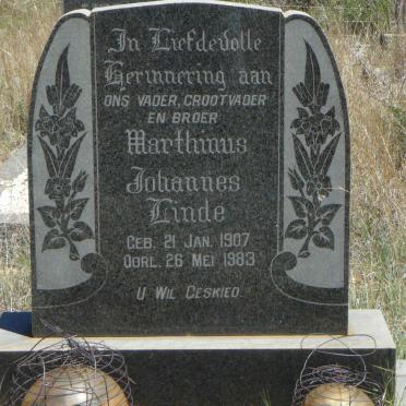 LINDE Marthinus Johannes 1907-1983