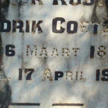 COETZEE Hendrik 1885-1906