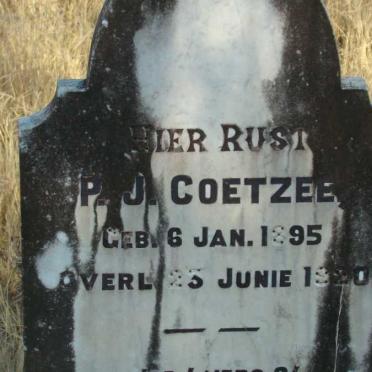 COETZEE P.J. 1895-1920