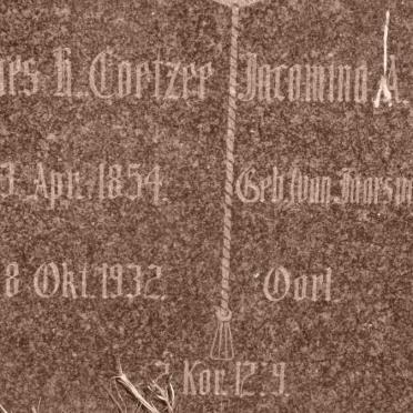 COETZEE Johannes H. 1854-1932 &amp; Jacomina A.J. VAN JAARSVELD 1858-1927