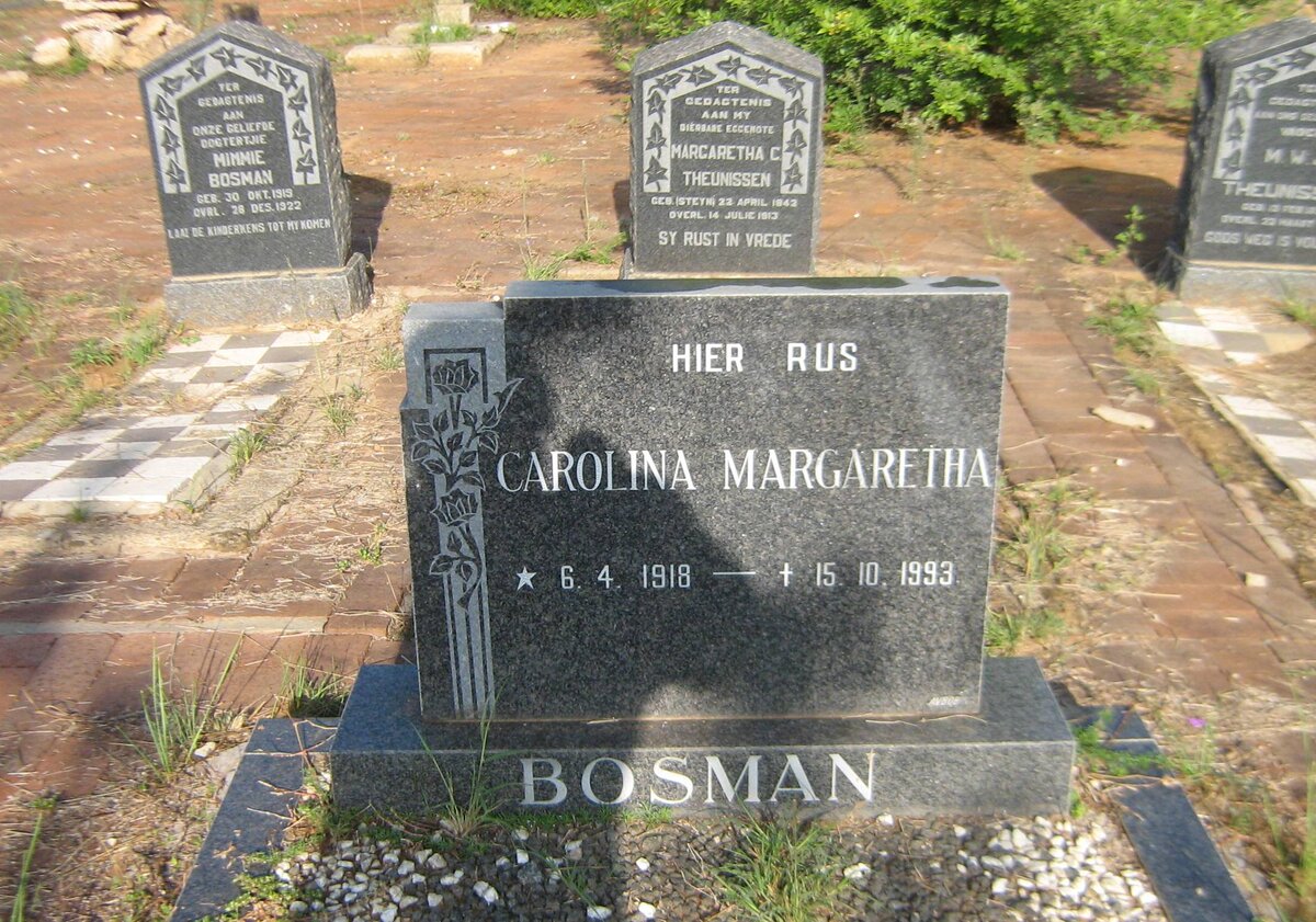 BOSMAN Carolina Margaretha 1918-1993