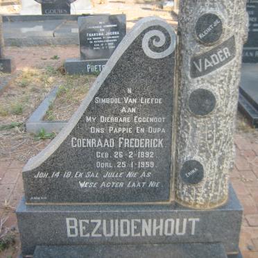 BEZUIDENHOUT Coenraad Frederick 1892-1959