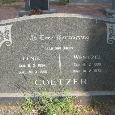 COETZER Wentzel 1888-1973 &amp; Lenie 1894-1946