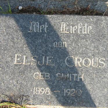 CROUS Elsje nee SMITH 1898-1920