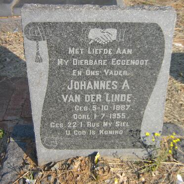 LINDE Johannes A., van der 1887-1955