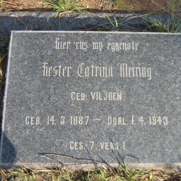 MEIRING Hester Catrina nee VILJOEN 1887-1943