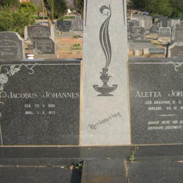 MARE Jacobus Johannes 1890-1973 &amp; Aletta Johanna ERASMUS 1895-1968