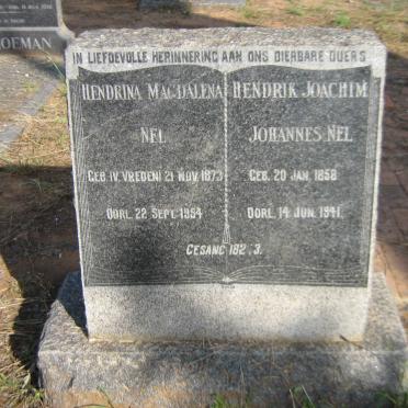 NEL Hendrik Joachim Johannes 1858-1941 &amp; Hendrina Magdalena V. VREDEN 1873-1954