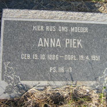 PIEK Anna 1886-1951