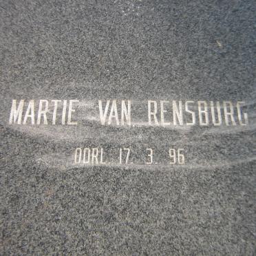 RENSBURG Martie, van -1996