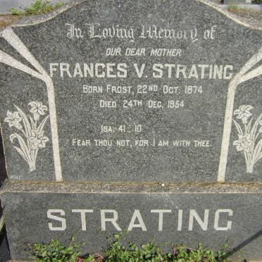 STRATING Frances V. nee FROST 1874-1954