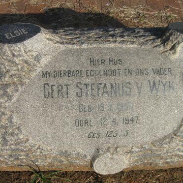 WYK Gert Stefanus, van 1907-1947