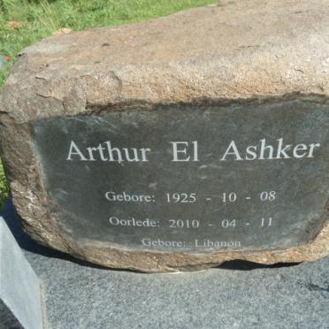 ASHKER Arthur El 1925-2010 &amp; Dina Johanna FOURIE 1944- 2015 