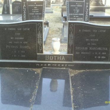 BOTHA Petrus Daniel 1915-1980 &amp; Susarah Margaretha MOSTERT 1926-2004