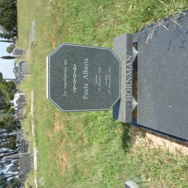 BORNMAN Paula Alberta 1956-2011