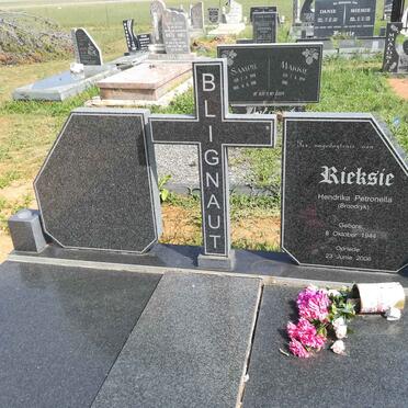 BLIGNAUT Hendrika Petronella nee BROODRYK 1944-2006