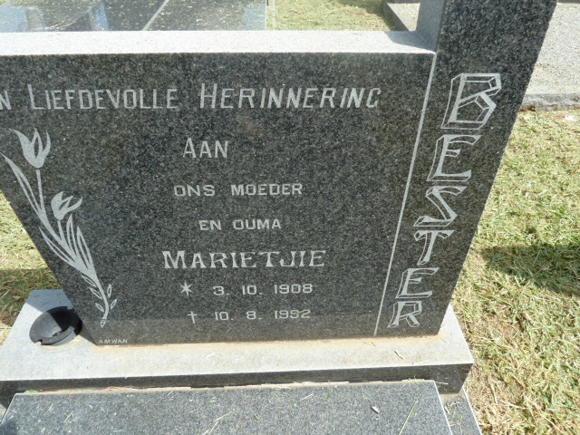 BESTER Marietjie 1908-1992