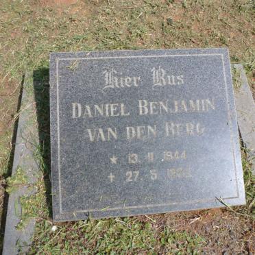 BERG Daniel Benjamin, van den 1944-1982