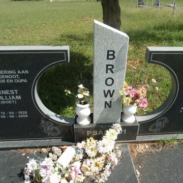BROWN Ernest William 1926-2008 &amp; Magrietha Johanna 1928-