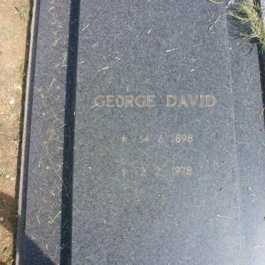 BURGER George David 1898-1978 &amp; Susanna Louisa J.V. RENSBURG 1899-1991