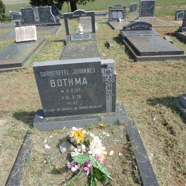 BOTHMA Christoffel Johannes 1927-1978