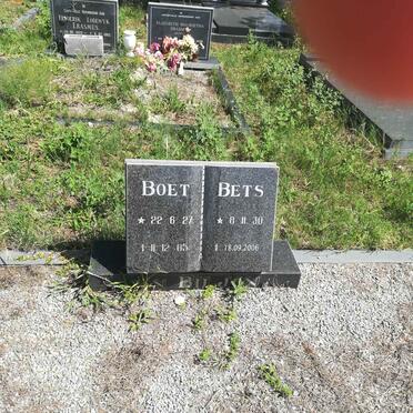 BILJON Boet, van 1927-1985 &amp; Bets 1930-2006