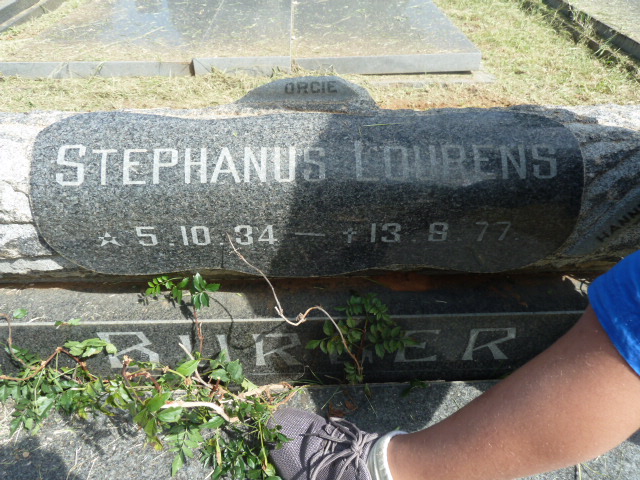 BURGER Stephanus Lourens 1934-1977