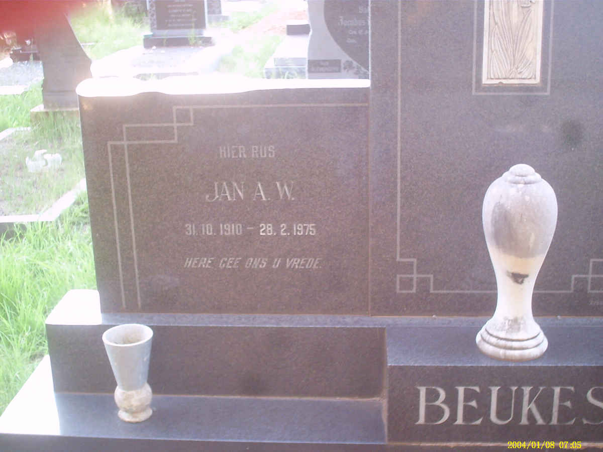 BEUKES Jan A.W. 1910-1975