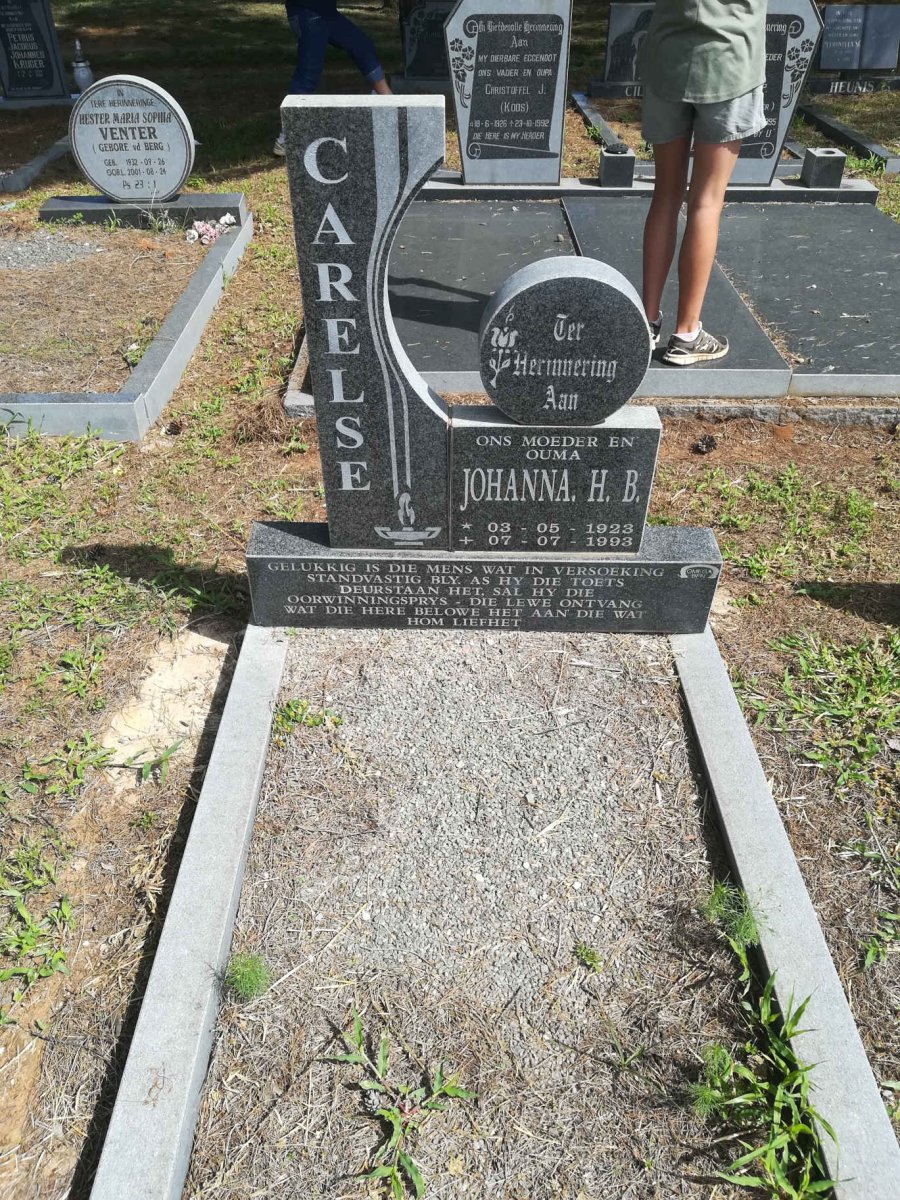 CARELSE Johanna H.B. 1923-1993