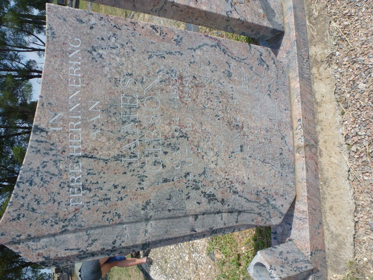 ? James Gibson 1939-1996 &amp; Olga DELPORT 1943-