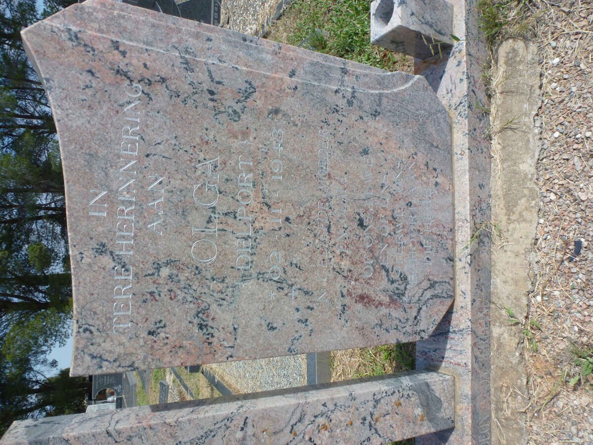 ? James Gibson 1939-1996 &amp; Olga DELPORT 1943-