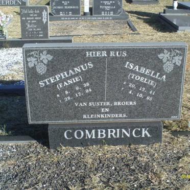 COMBRINCK Stephanus 1938-1994 &amp; Isabella 1941-1995