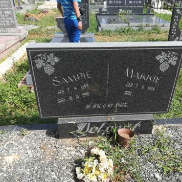 DELPORT Sampie 1948-1998 &amp; Makkie 1954-