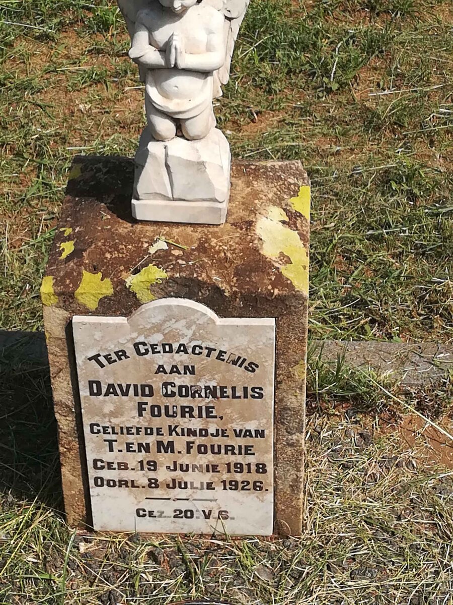 FOURIE David Cornelius 1918-1926