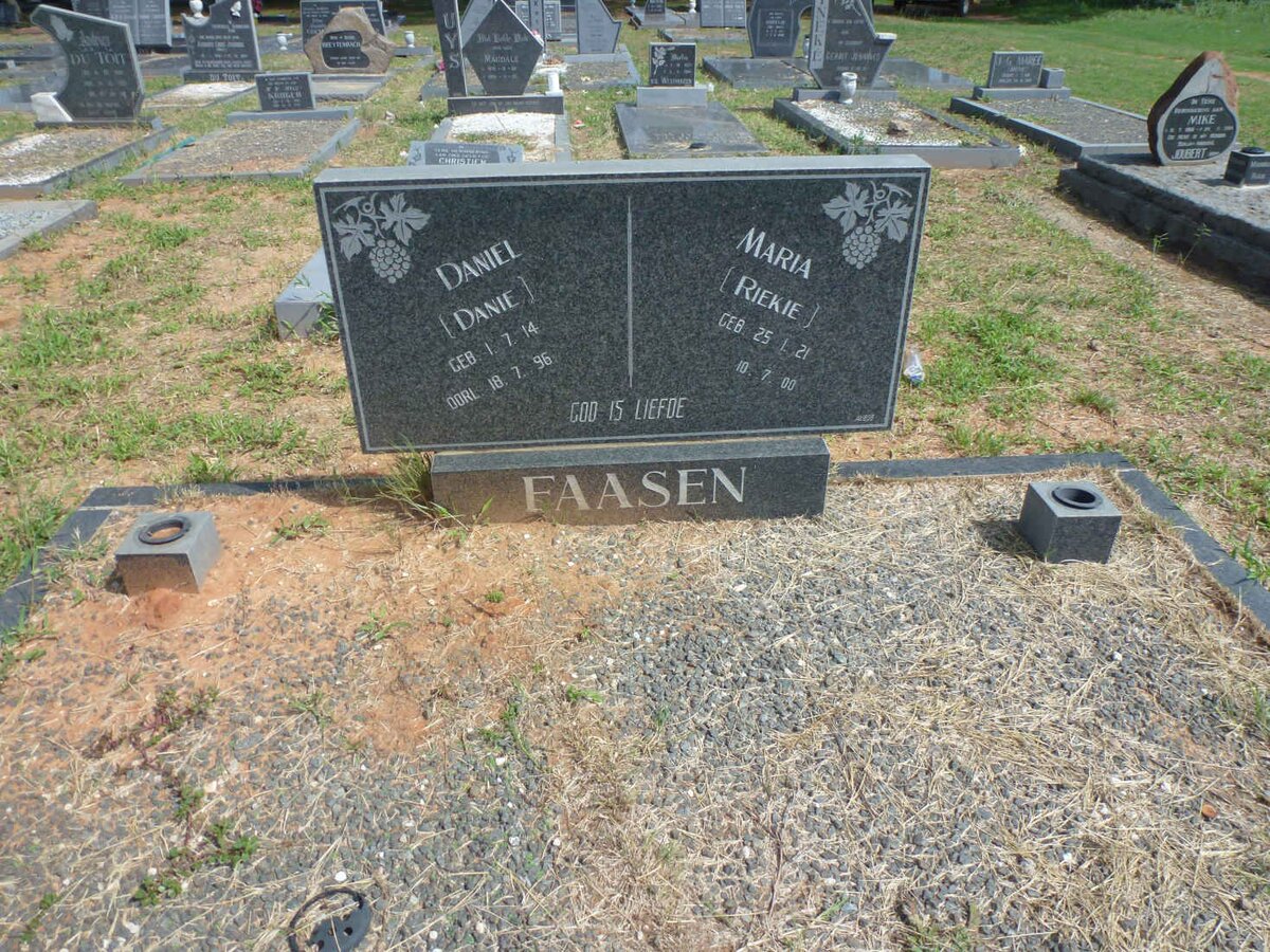 FAASEN Daniel 1914-1996 &amp; Maria 1921-2000