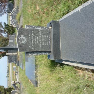 FERREIRA Martha Catharina nee MOSTERT 1910-1993