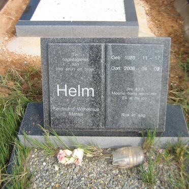 HELM Ferdinand Wilhelmus Marais 1989-2006
