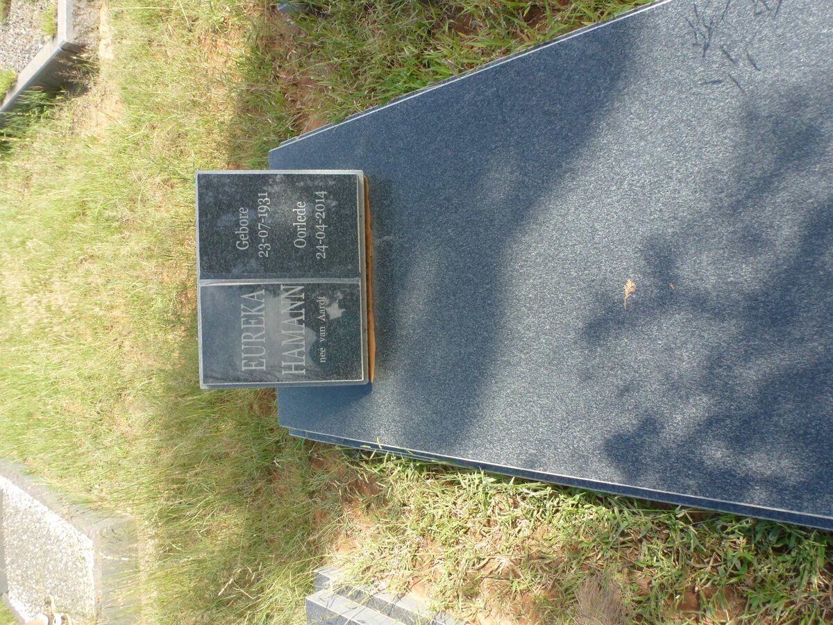 HAMANN Eureka nee VAN AARDT 1931-2014