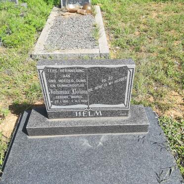 HELM Johanna Dolina nee MAREE 1916-1992