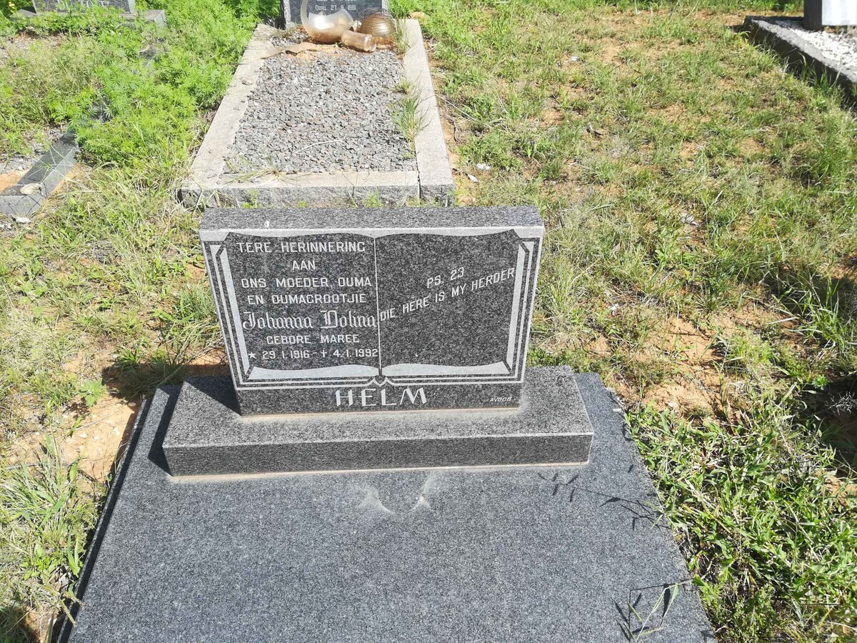 HELM Johanna Dolina nee MAREE 1916-1992